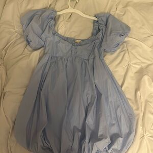 Altard state baby blue bubble mini dress